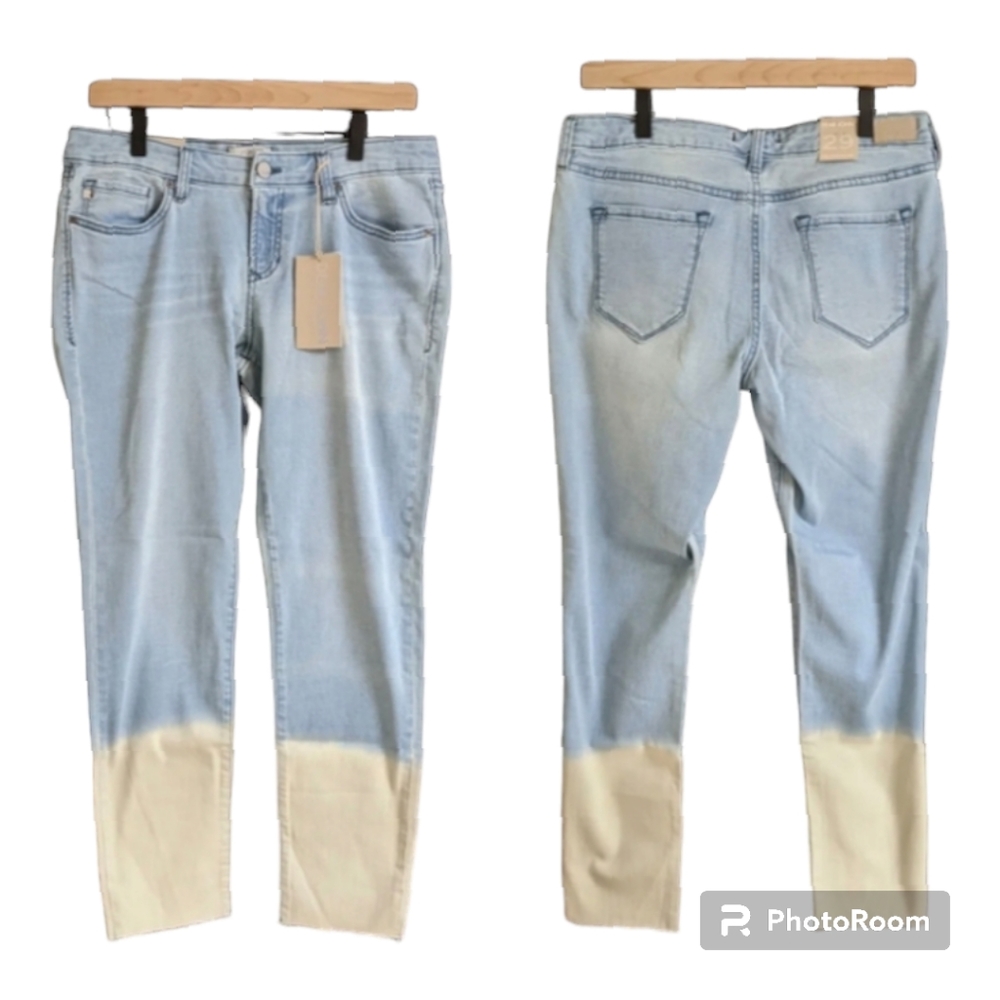 🆕 Women's SIZE 29 Joyrich Dear John Light Wash With Bleach Wash Skinny Jeans